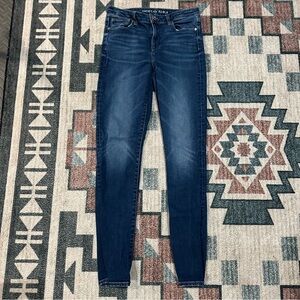 American Eagle Outfitters Women's Dark Blue Skinny Jeans